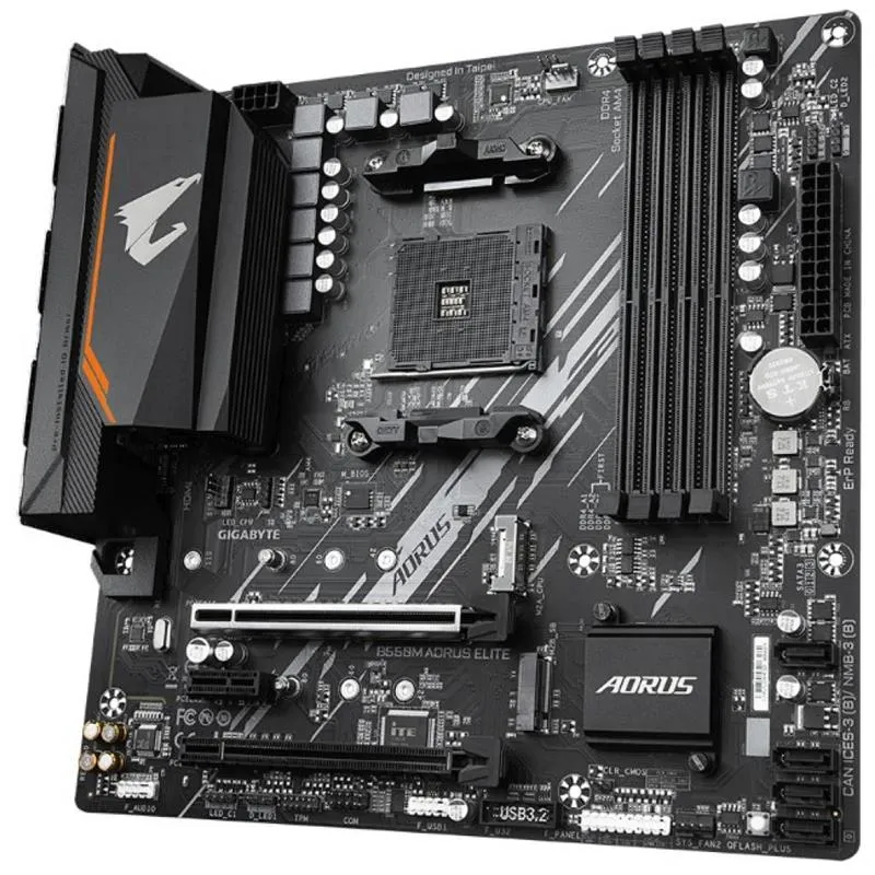 Материнська плата GIGABYTE B550M AORUS ELITE - мініатюра 3