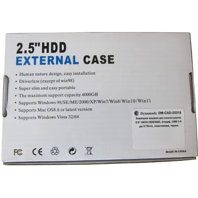 Кишеня зовнішня Dynamode 2.5" SATA HDD/SSD USB 3.0 Black (DM-CAD-25318) - мініатюра 9