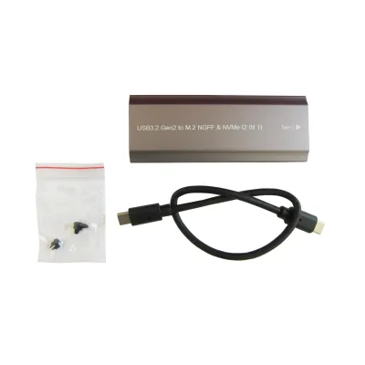 Кишеня зовнішня Dynamode M.2 SSD NVMe/SATA combo USB3.2 GEN2 USB-C (DM-CAD-SSD05) - мініатюра 6
