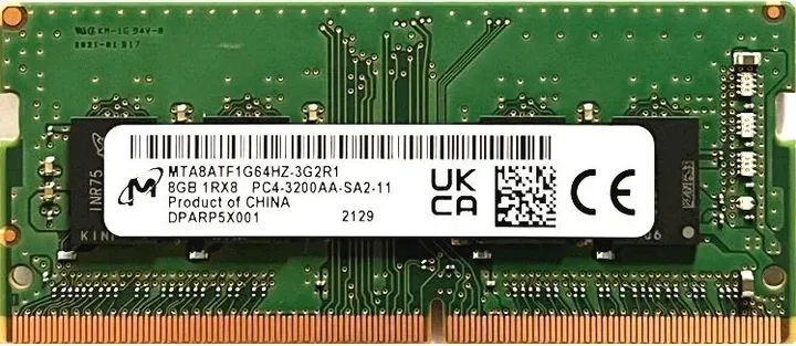 Модуль пам'яті SO-DIMM DDR4 8GB 3200 Micron original C22 - зображення 1