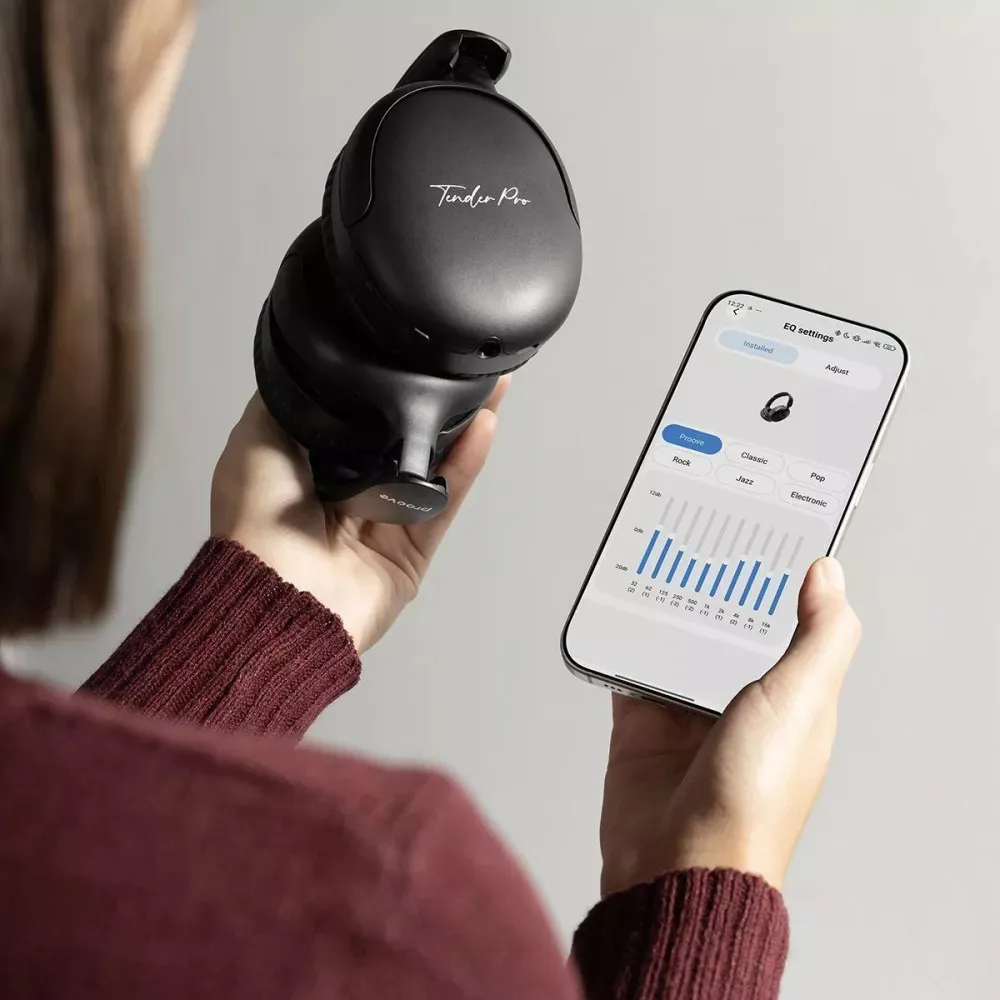 Bluetooth-гарнітура Proove Tender Pro with ANC (APP) Black (HPTP0001AP01) - мініатюра 6