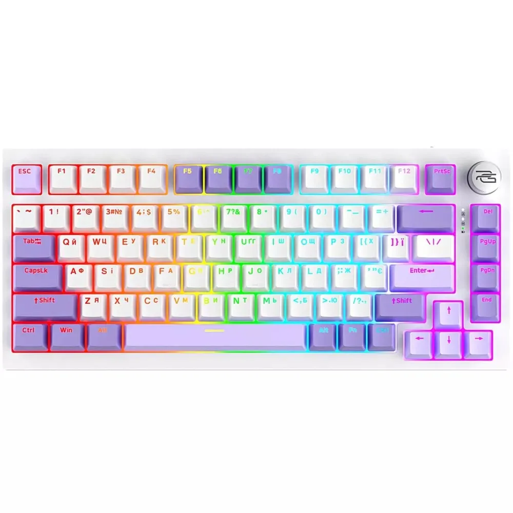 Клавіатура Proove Gaming Coupe UA White/Purple - зображення 1