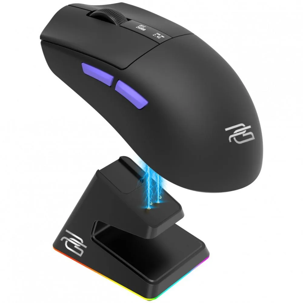 Миша бездротова Proove Gaming Jester 8K with Charging Dock Black/Purple (WMJSCD022016) - мініатюра 2