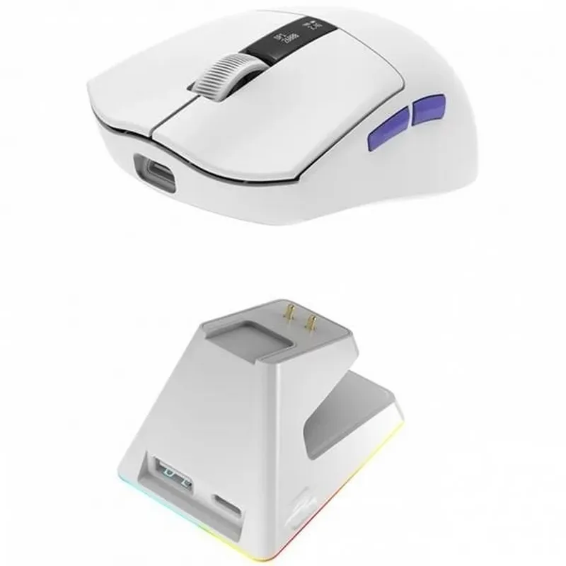 Миша бездротова Proove Gaming Jester 8K with Charging Dock White/Purple (WMJSCD022017) - мініатюра 3