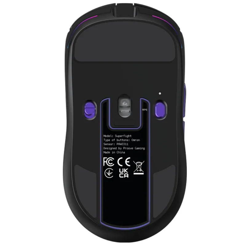 Миша Proove Gaming Superfight Wired Black/Purple (GMSW00102001) - мініатюра 4