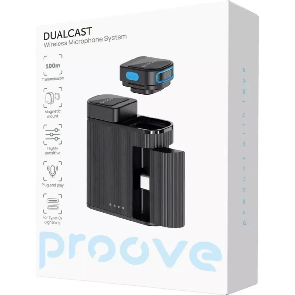 Мікрофон Proove DualCast Black (PDWM00002001) - мініатюра 5
