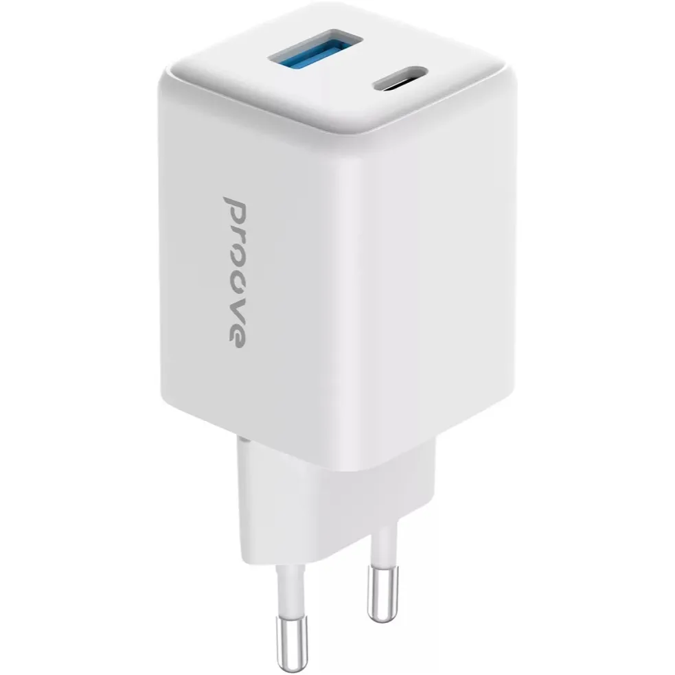 Мережевий зарядний пристрій Proove Pocket GaN (1USB-C, 1USB) 45W White (WCPG45110002) - мініатюра 2