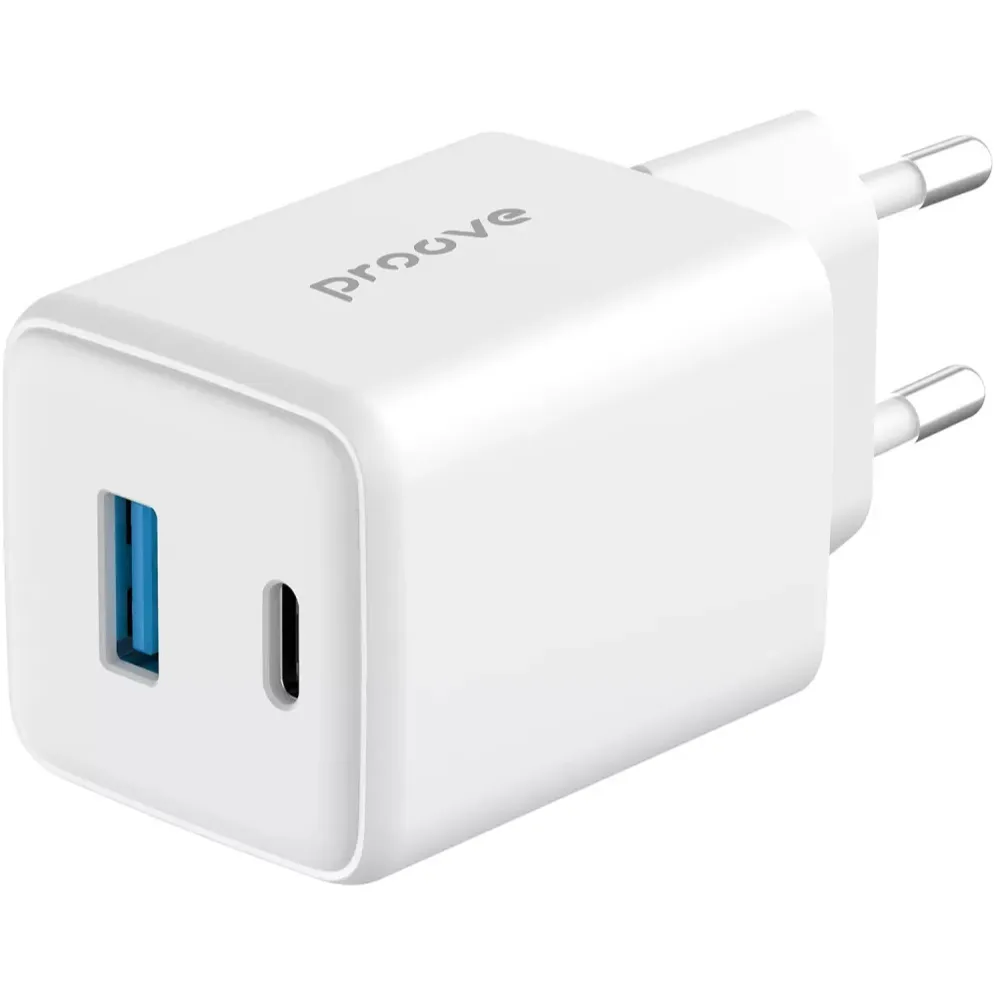 Мережевий зарядний пристрій Proove Pocket GaN (1USB-C, 1USB) 45W White (WCPG45110002) - мініатюра 3
