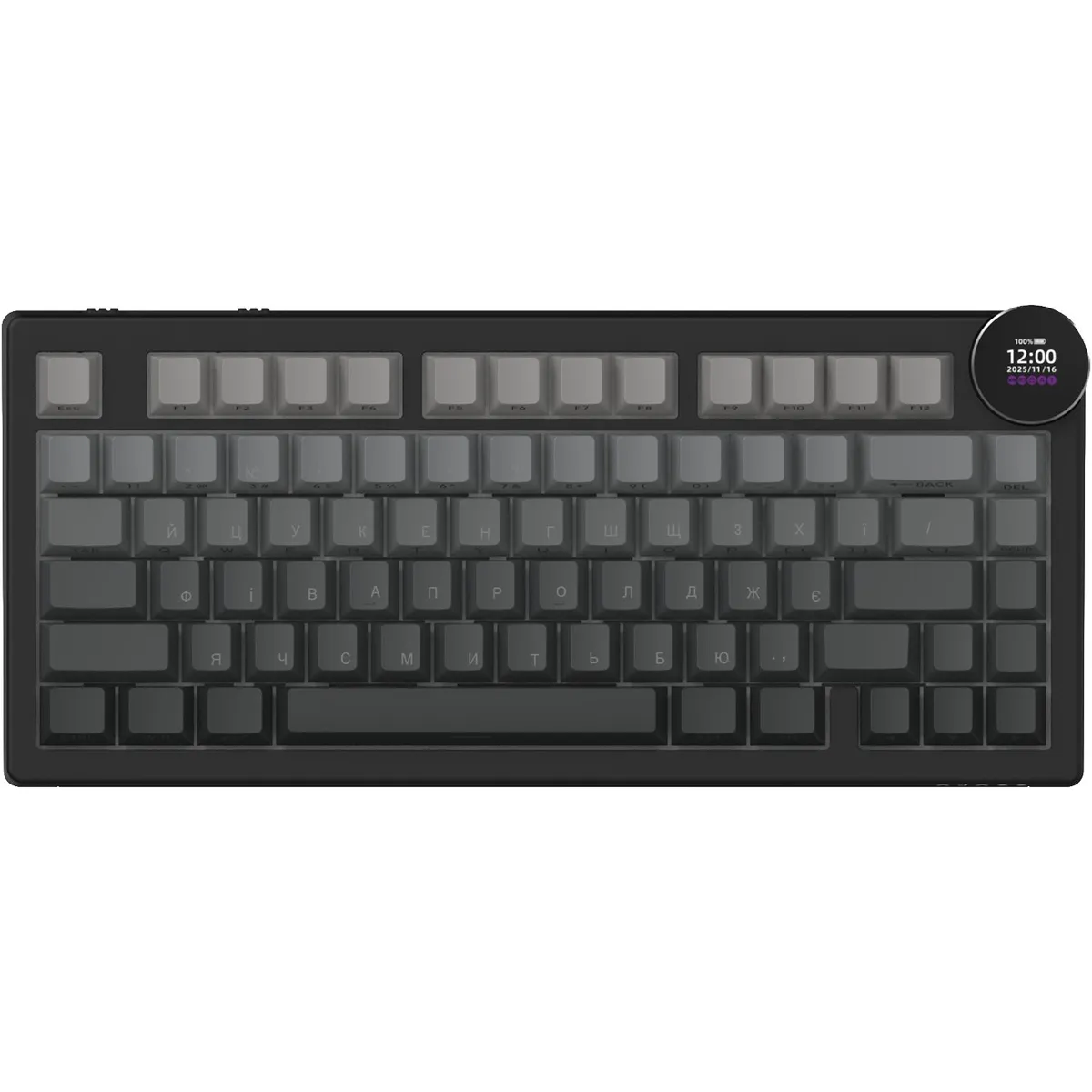 Клавіатура бездротова Ajazz AK820 V2 White Peach Switch Black/Gray (AK820-V2-WP-S-BG) - мініатюра 2