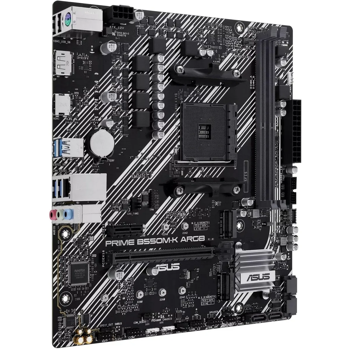 Материнська плата Asus Prime B550M-K ARGB Socket AM4 - мініатюра 3