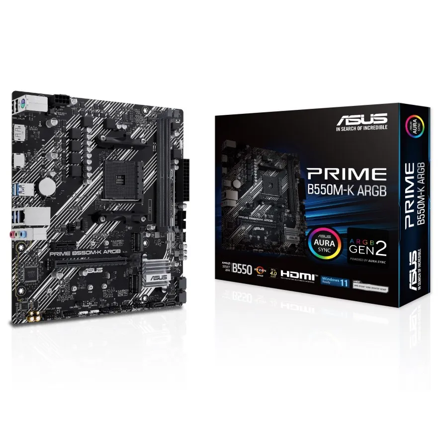 Материнська плата Asus Prime B550M-K ARGB Socket AM4 - мініатюра 6