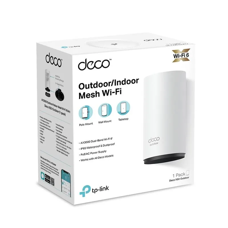 WiFi Mesh-система TP-Link Deco X50-Outdoor(1-pack) - мініатюра 5
