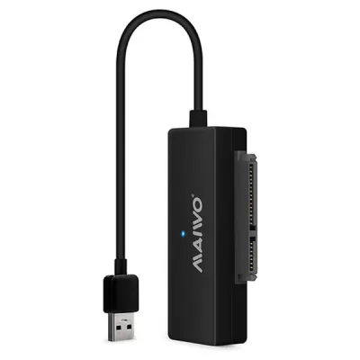 Адаптер Maiwo USB 3.0 to HDD SATA 2,5"/3,5"/5,25"/SSD, PA 2V/2A black (K10435A) - зображення 1