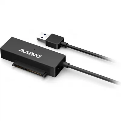 Адаптер Maiwo USB 3.0 to HDD SATA 2,5"/3,5"/5,25"/SSD, PA 2V/2A black (K10435A) - мініатюра 2