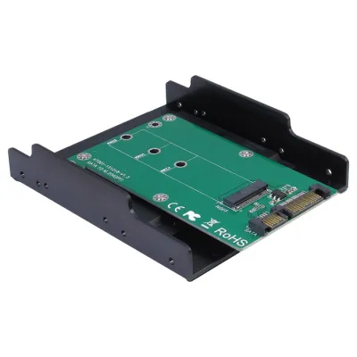 Конвертор Maiwo SATA to M.2 (NGFF) SSD 22*42mm, 22*60mm, 22*80mm, в 3,5" (KT001B) - зображення 1