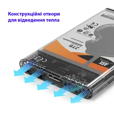 Кишеня зовнішня Maiwo 2.5" SATA/SSD HDD - USB3.0 (K2510B) - мініатюра 2