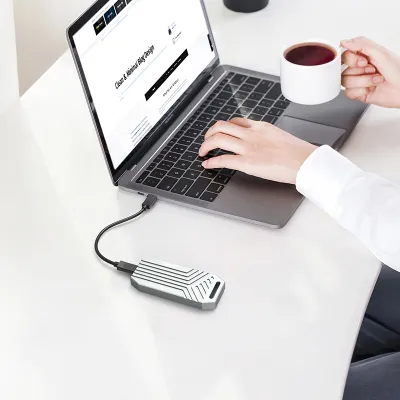 Кишеня зовнішня Maiwo M.2 SSD NVMe 2280 ч-з USB4.0 Type-C 40Gbps (K1695) - мініатюра 10
