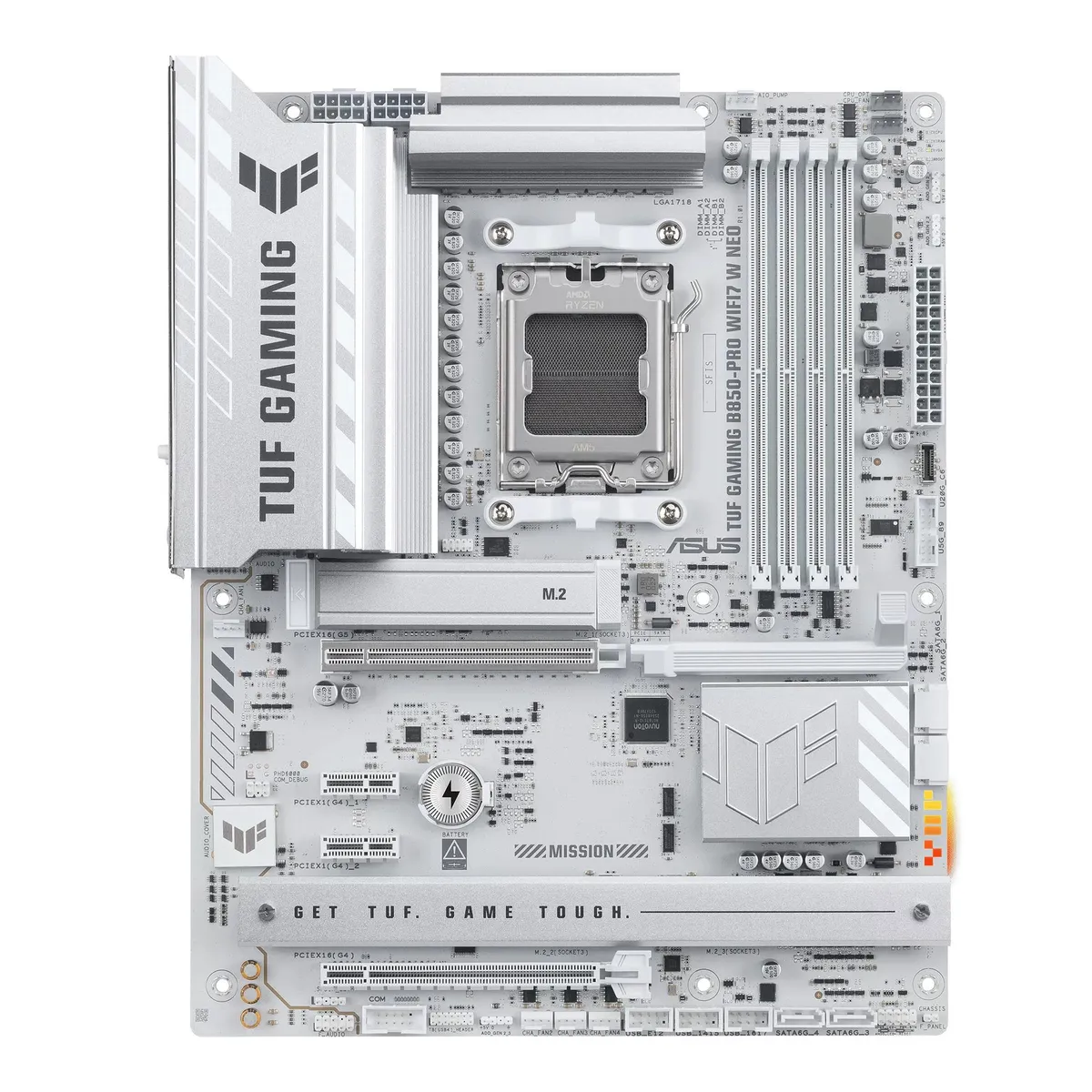 Материнська плата Asus TUF Gaming B850-Pro WiFi7 White Neo Socket AM5 - мініатюра 2