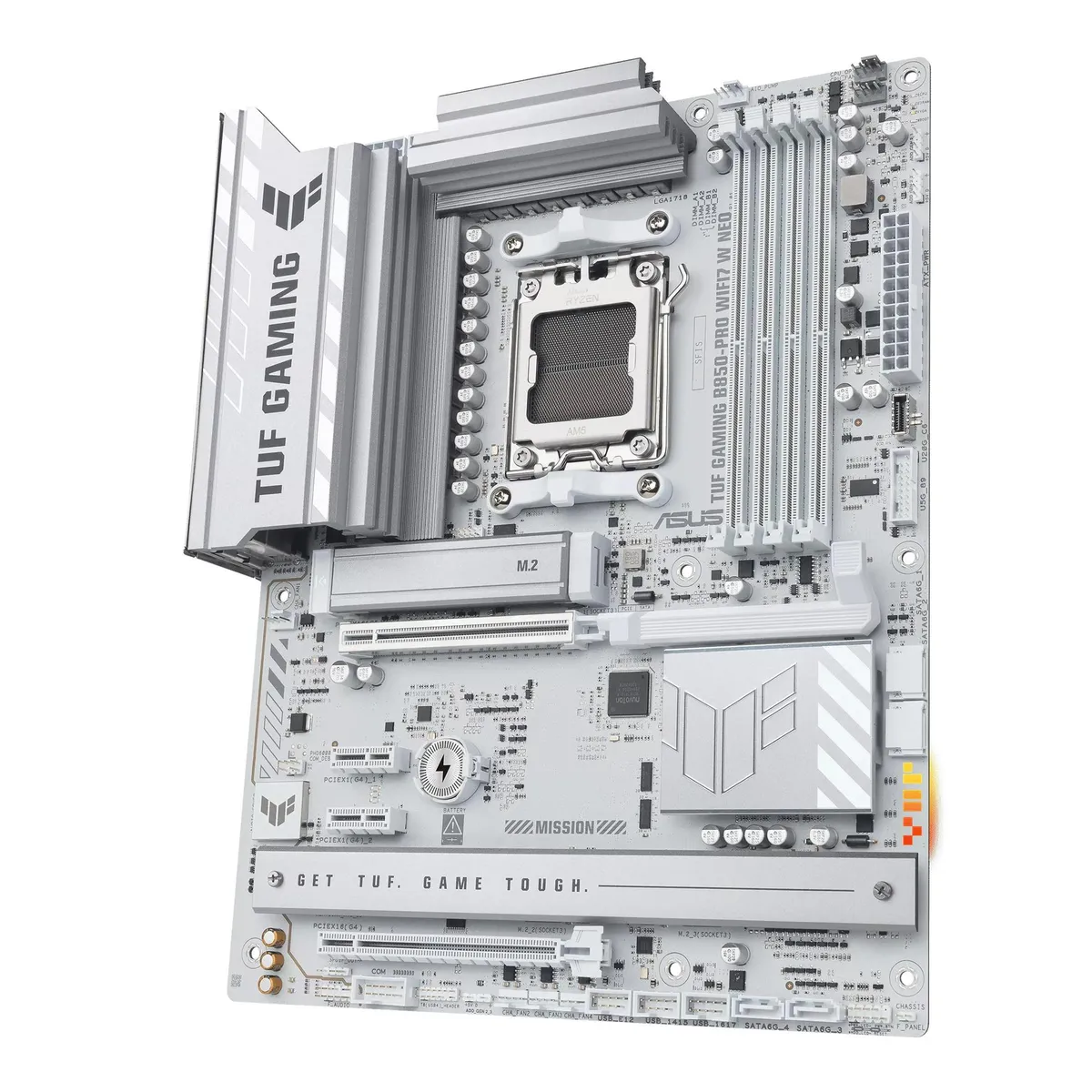 Материнська плата Asus TUF Gaming B850-Pro WiFi7 White Neo Socket AM5 - мініатюра 4