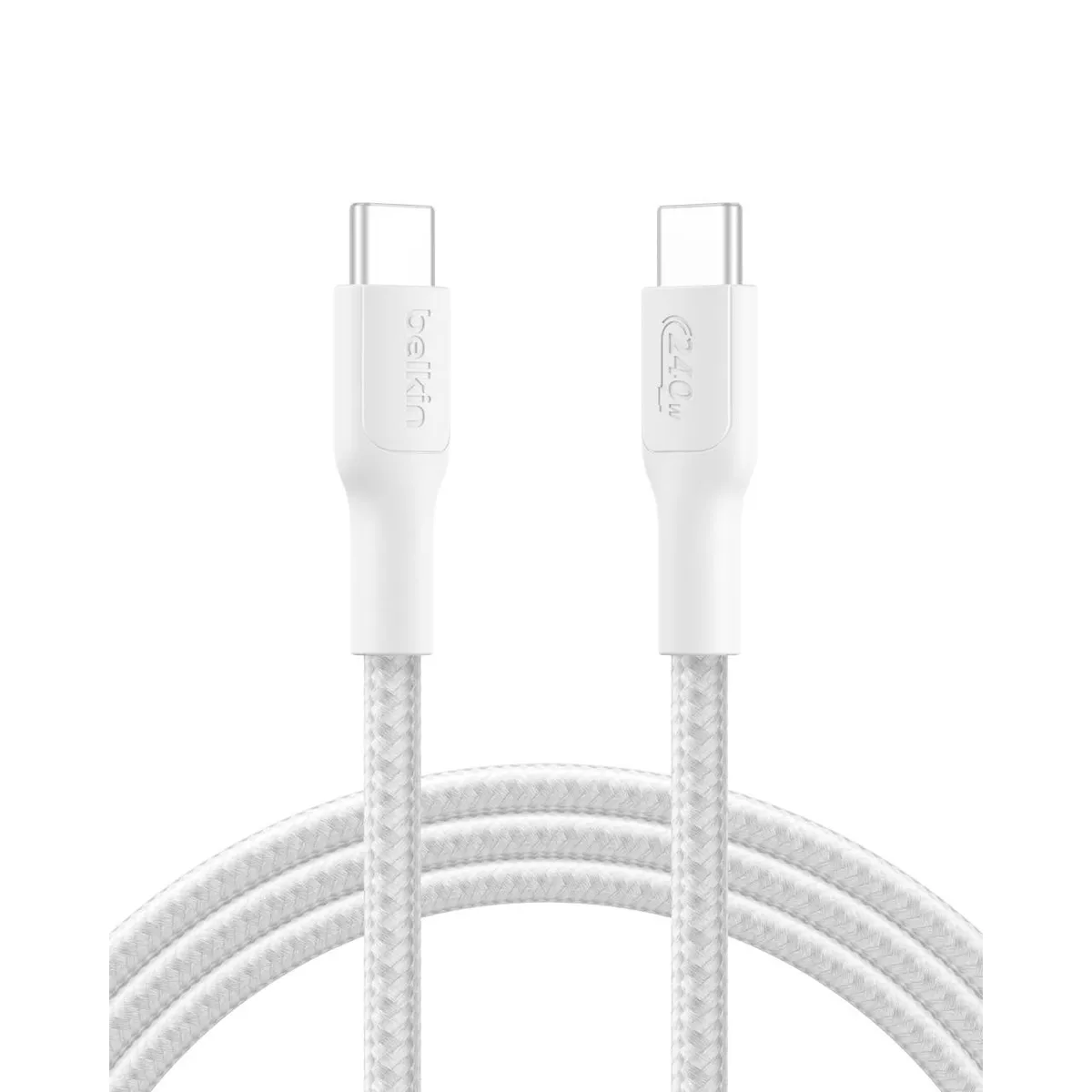 Кабель Belkin USB-C - USB-C (M/M), 2 м, 240Вт, White (CAB025HQ2MWH) - зображення 1