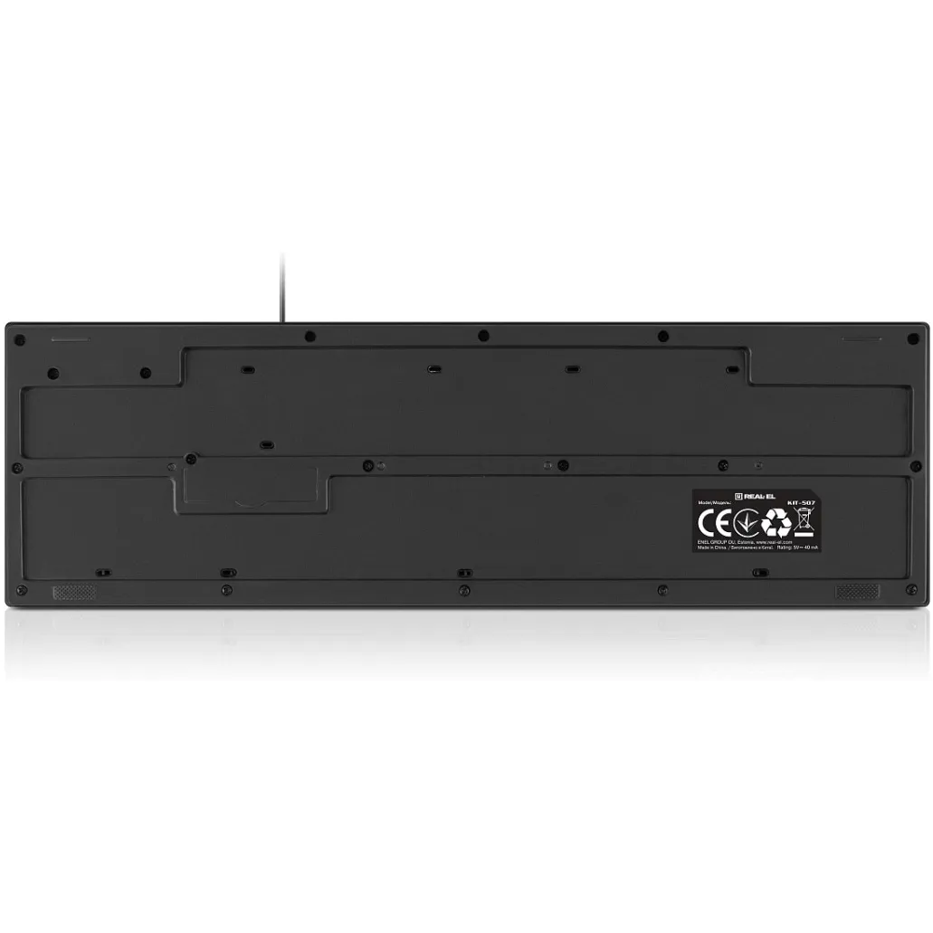 Комплект (клавіатура, миша) REAL-EL Kit-507 Black - мініатюра 6