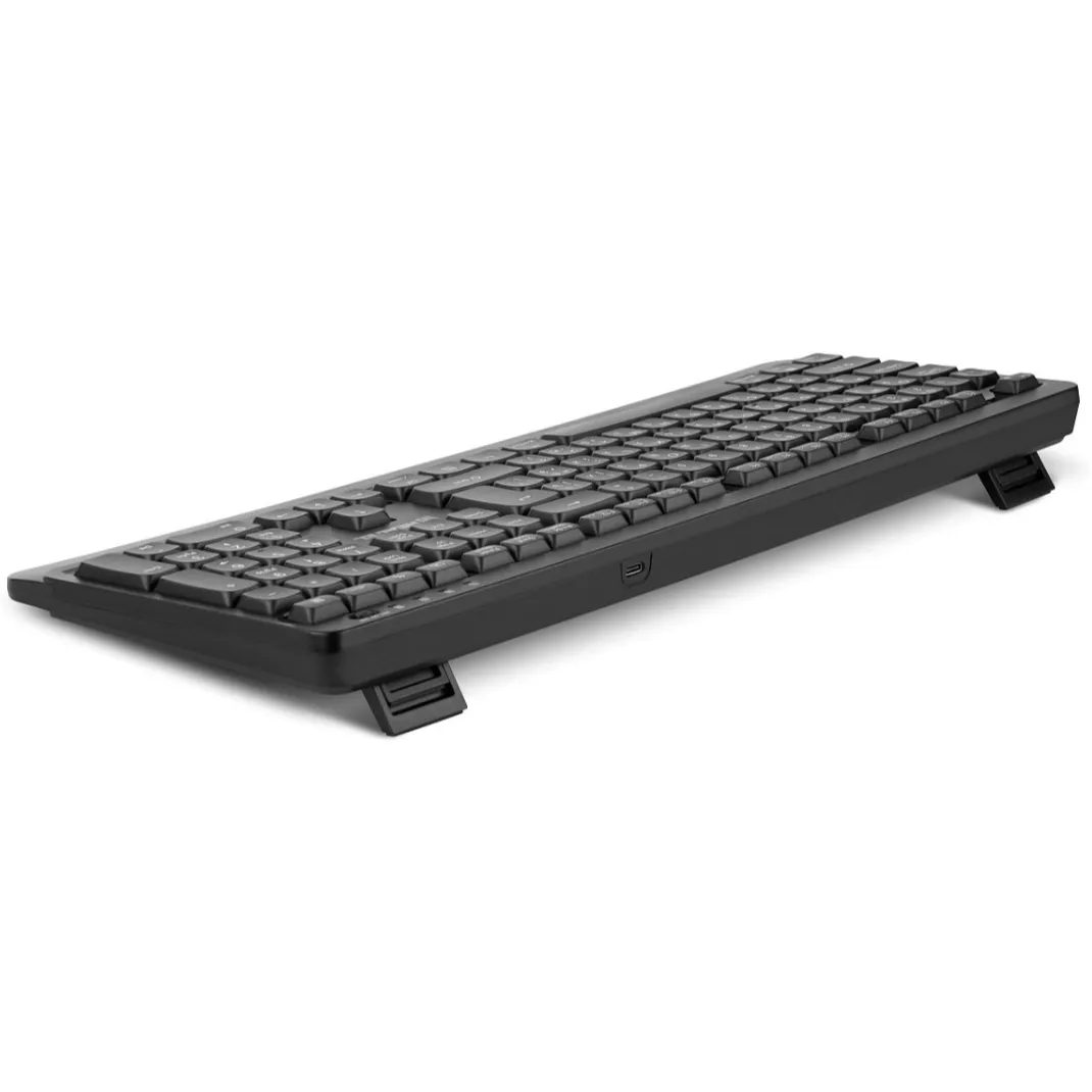 Комплект (клавіатура, миша) бездротовий REAL-EL Kit-555W Black - мініатюра 7