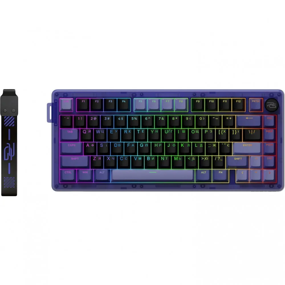 Бездротова клавіатура Proove Gaming T-Racer (Ukraine Layout) (purple/black) - зображення 1
