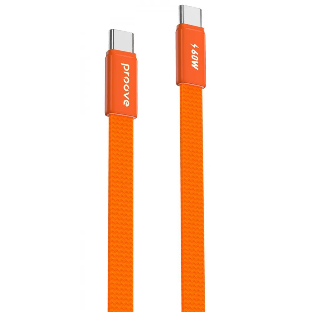 Кабель Proove AirLine Type-C to Type-C 60W (1m) (orange) - зображення 1