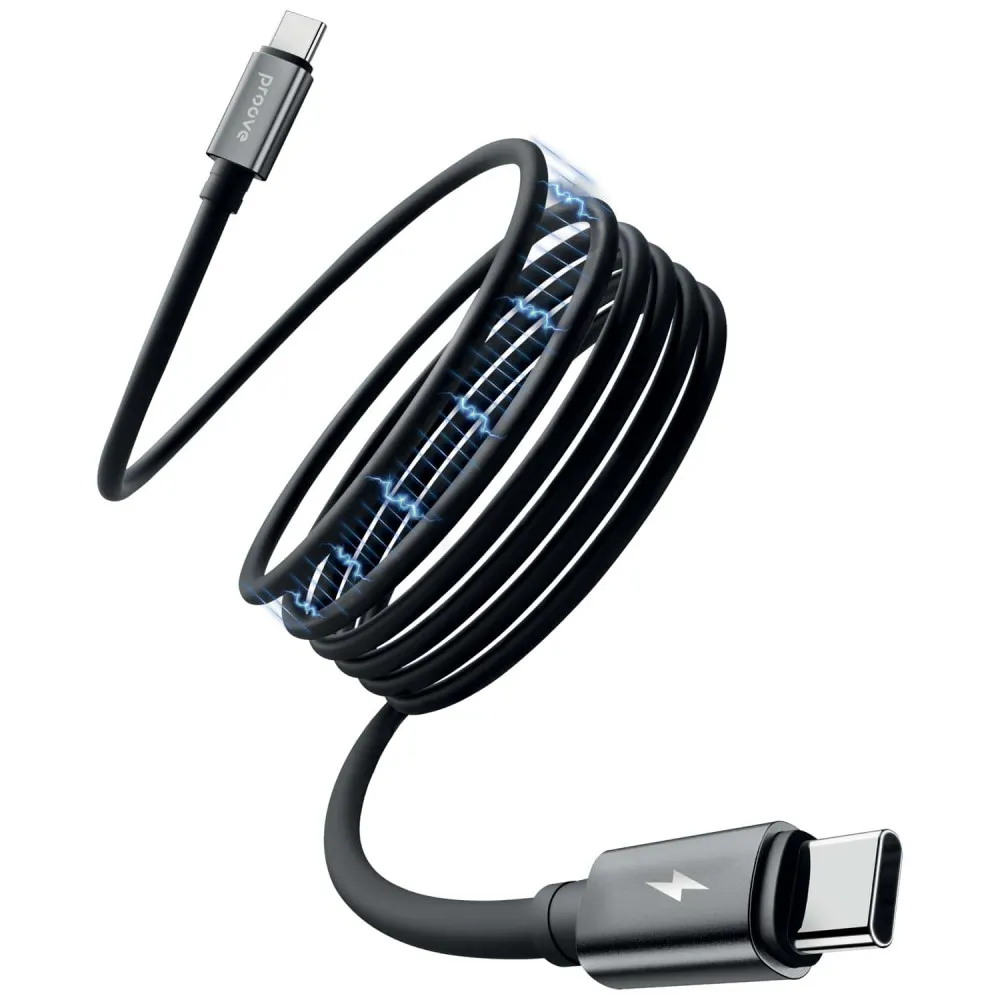 Кабель Proove Magneto Type-C to Type-C 60W (1m) (black) - мініатюра 5