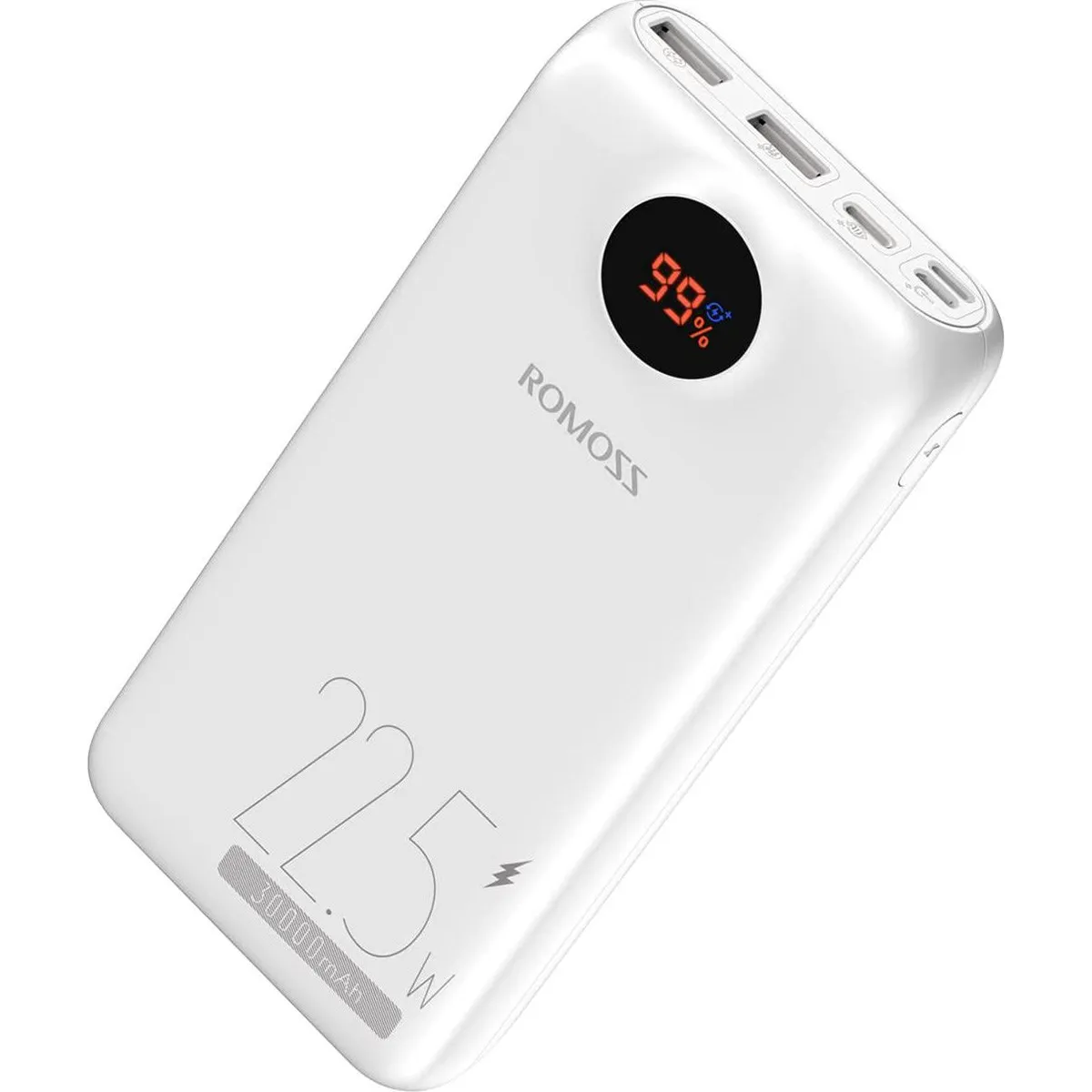 Універсальна мобільна батарея Romoss PSW30 30000mAh 22.5W White (PSW30-152-1111H) - зображення 1