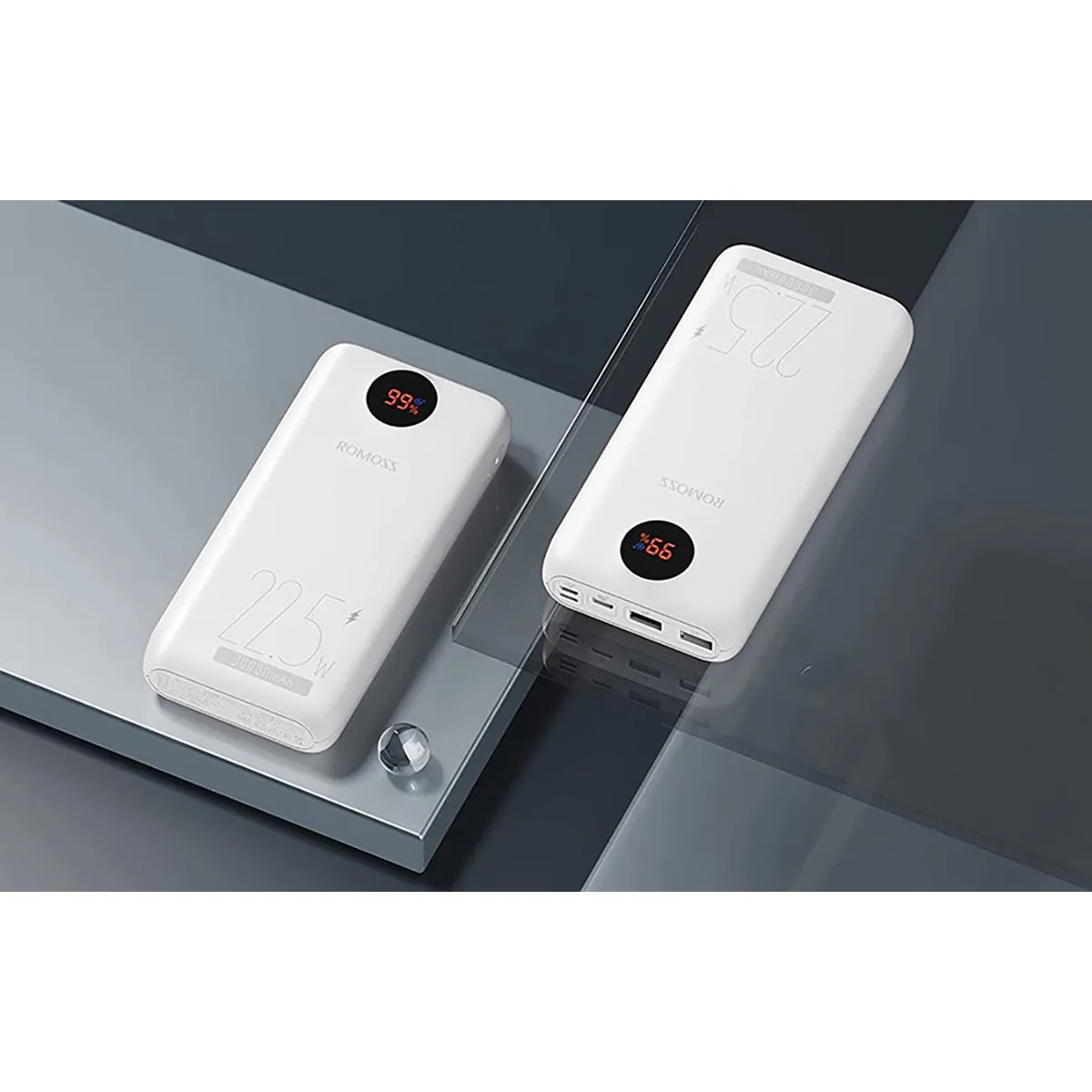 Універсальна мобільна батарея Romoss PSW30 30000mAh 22.5W White (PSW30-152-1111H) - мініатюра 4