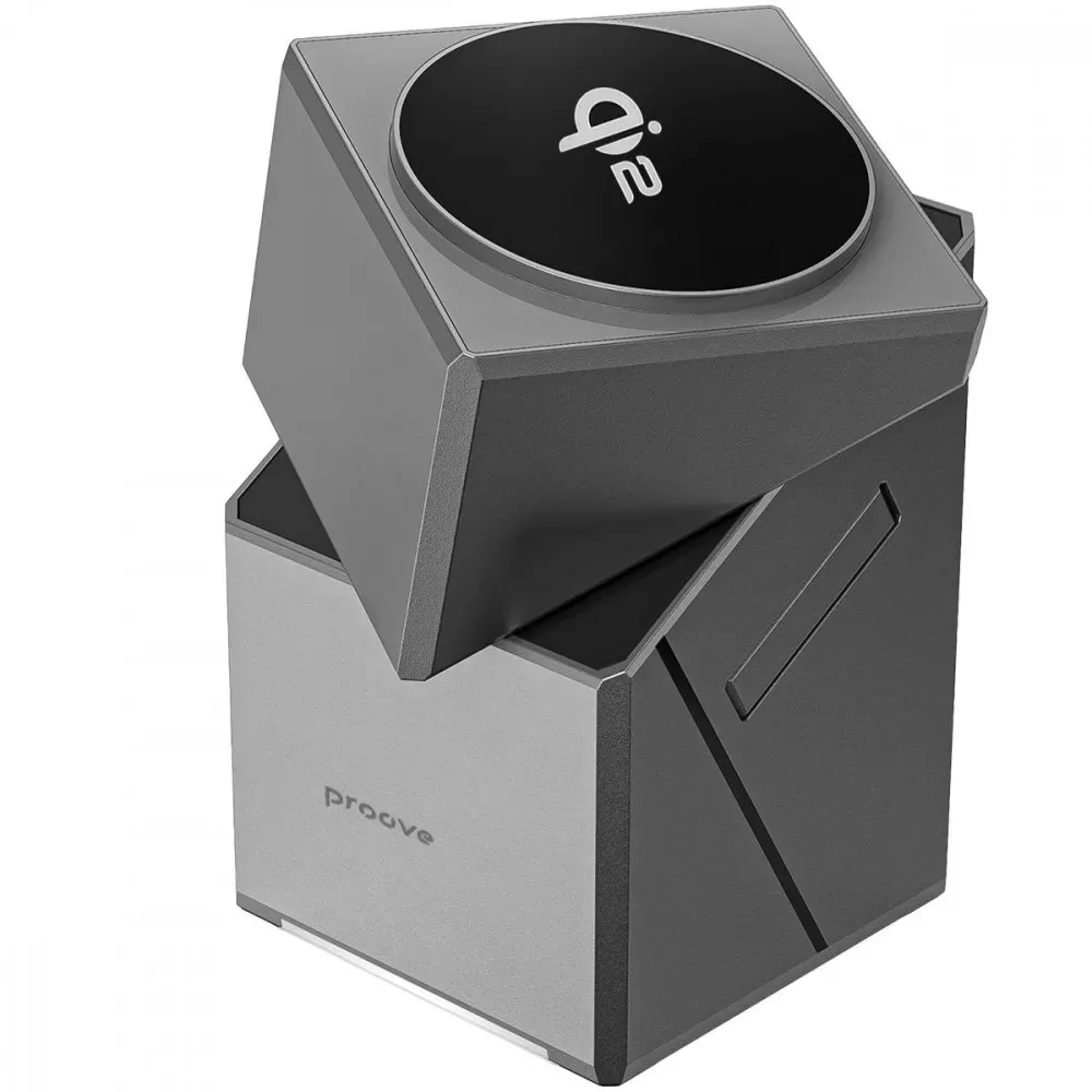 Бездротовий зарядний пристрій Proove Iron Hide 3in1 15W Gray (WSIH15000003) - мініатюра 4