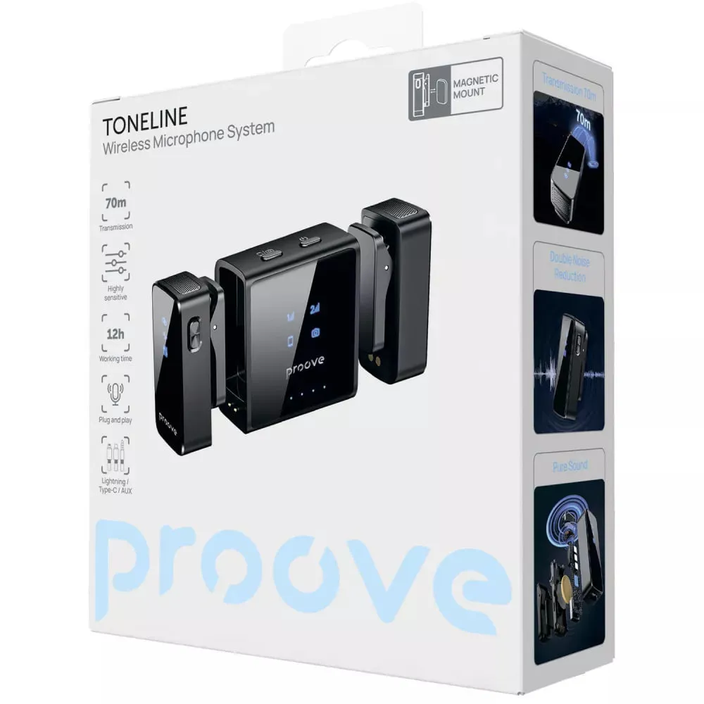Мікрофон Proove ToneLine Black (PTWM00000201) - мініатюра 2