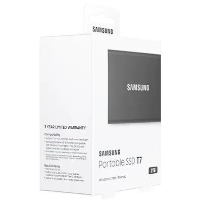 Накопичувач SSD USB 3.2 2TB T7 Samsung (MU-PC2T0T/WW) - мініатюра 9