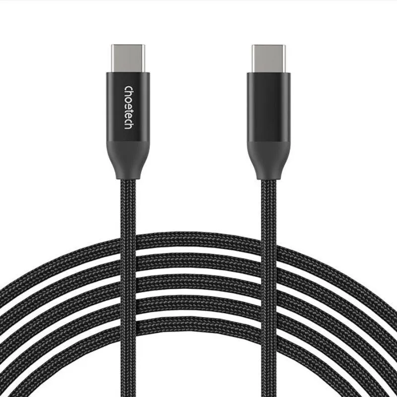 Дата кабель USB-C to USB-C 1.2m USB 3.1 Gen2 240W (50V/5A) Choetech (XCC-1035) - зображення 1