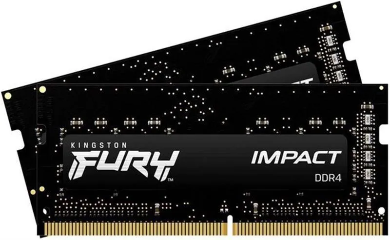 Модуль пам`ятi SO-DIMM DDR4 2x16GB/3200 Kingston Fury Impact (KF432S20IBK2/32) - мініатюра 2