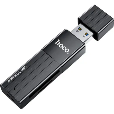 Кардрідер Hoco HB20 Black (HB20U3) - мініатюра 2