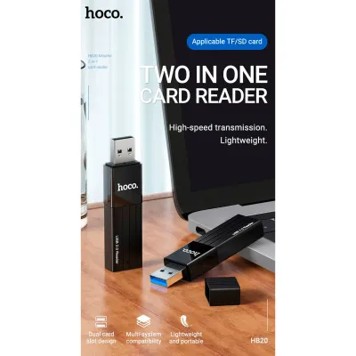 Кардрідер Hoco HB20 Black (HB20U3) - мініатюра 5