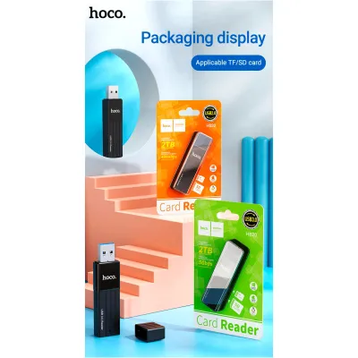 Кардрідер Hoco HB20 Black (HB20U3) - мініатюра 8