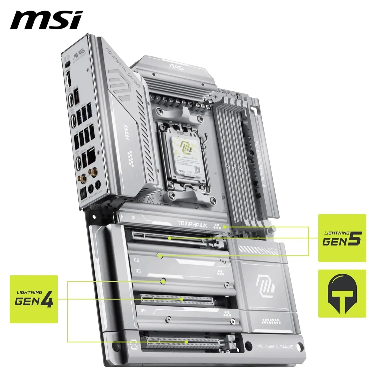 Материнська плата MSI MAG X870E Tomahawk Max WiFi PZ Socket AM5 - мініатюра 4