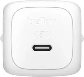 Мережевий зарядний пристрій Belkin BoostCharge Compact USB-C Wall Charger 45W White (WCA013KQWH) - мініатюра 2