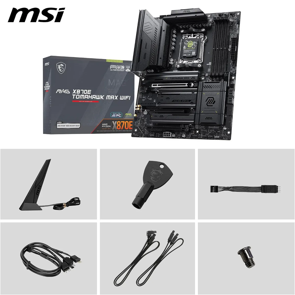 Материнська плата MSI MAG X870E Tomahawk Max WiFi Socket AM5 - мініатюра 11