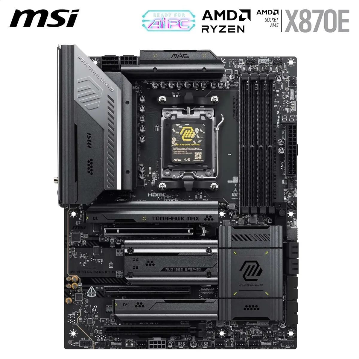 Материнська плата MSI MAG X870E Tomahawk Max WiFi Socket AM5 - мініатюра 6