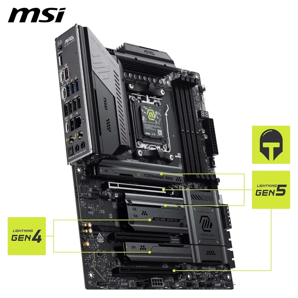Материнська плата MSI MAG X870E Tomahawk Max WiFi Socket AM5 - мініатюра 8