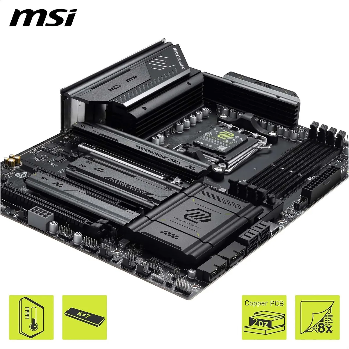 Материнська плата MSI MAG X870E Tomahawk Max WiFi Socket AM5 - мініатюра 9