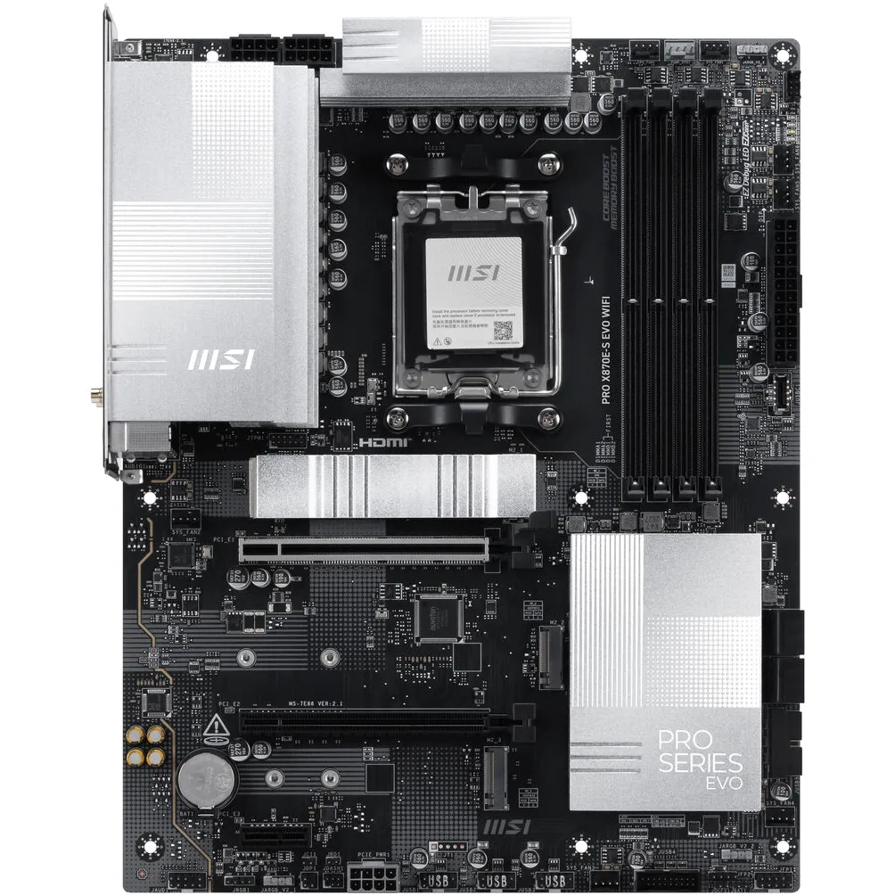 Материнська плата MSI PRO X870E-S EVO WIFI Socket AM5 - мініатюра 12