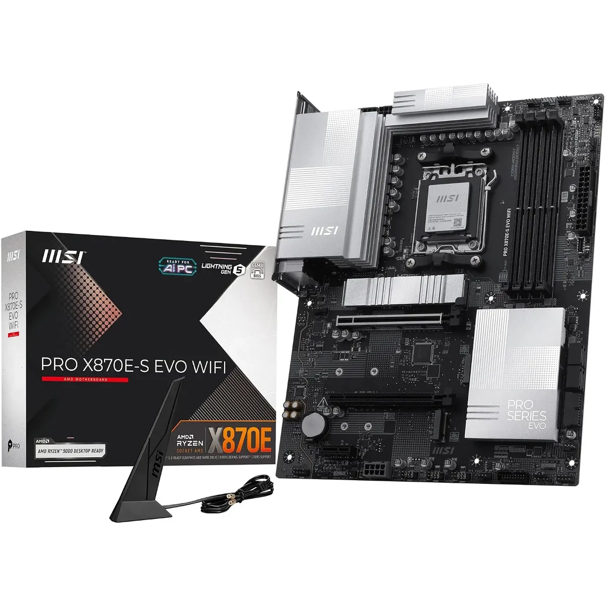 Материнська плата MSI PRO X870E-S EVO WIFI Socket AM5 - мініатюра 2