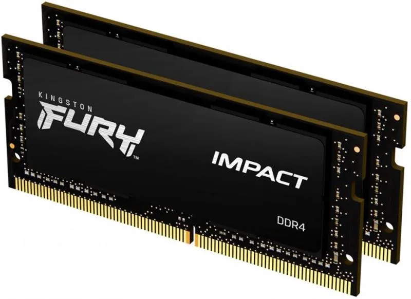 Модуль пам`ятi SO-DIMM DDR4 2x32GB/3200 Kingston Fury Impact (KF432S20IBK2/64) - мініатюра 2