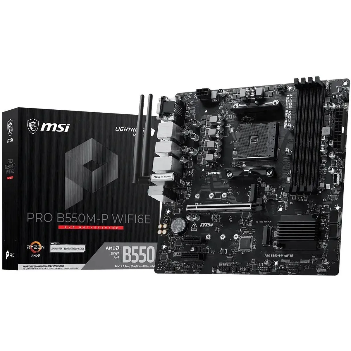 Материнська плата MSI Pro B550M-P WiFi6E Socket AM4 - зображення 1