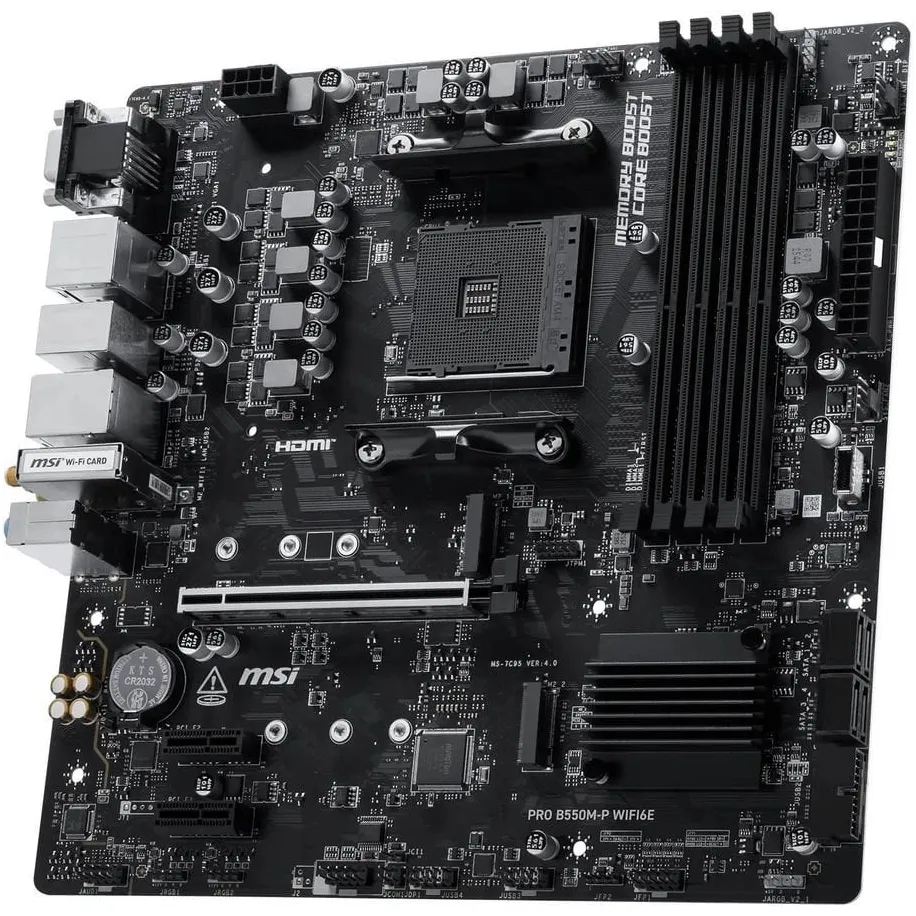 Материнська плата MSI Pro B550M-P WiFi6E Socket AM4 - мініатюра 3
